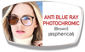 Anti Blue Light + Photochromic (Brown)