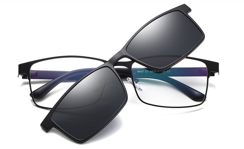 Clip on Glasses Men 8426
