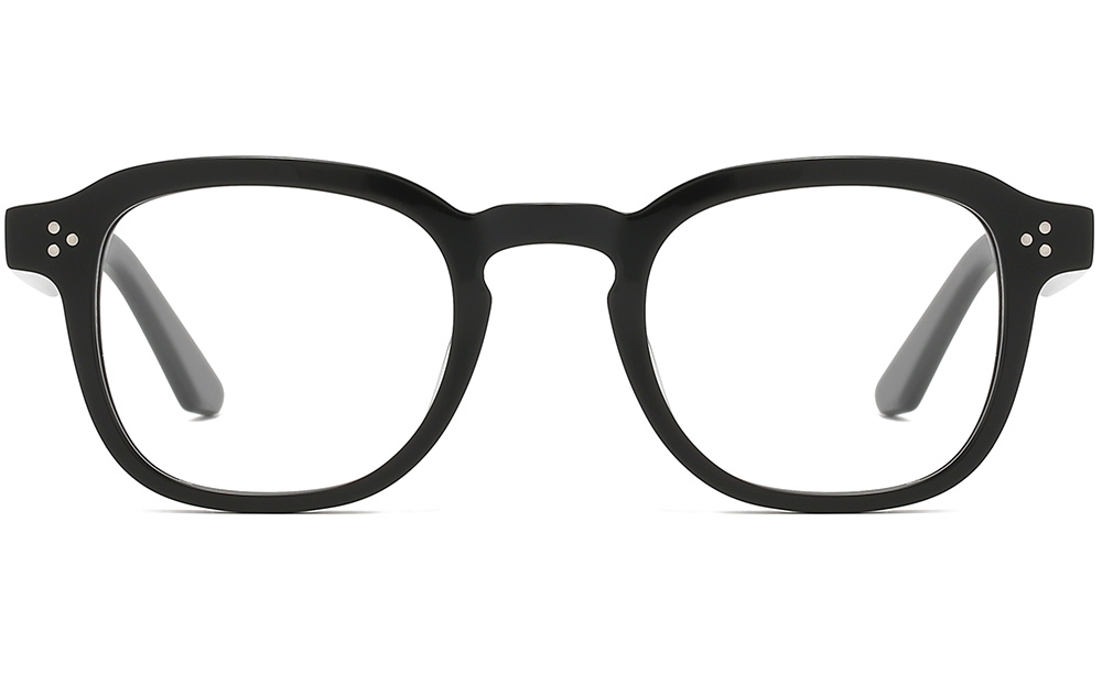 black square eyeglasses front 1088