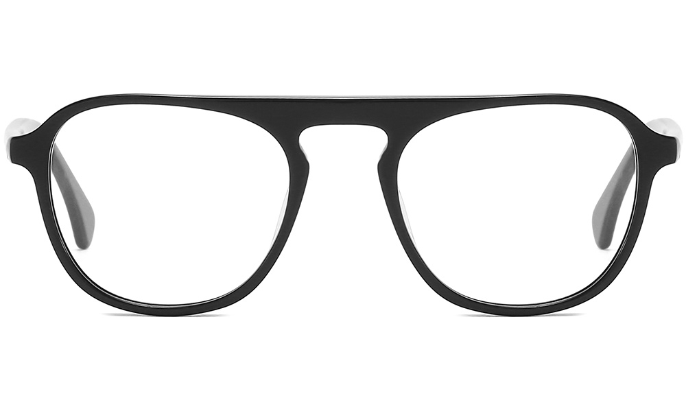 black optical eyeglasses front 1009