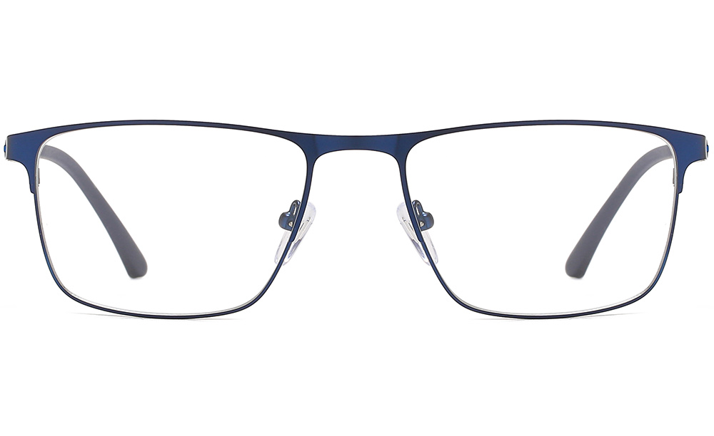 blue eyeglasses frame front HE05