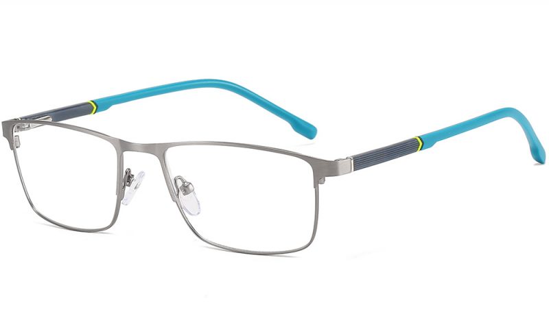 gun and green eyeglasses frame HE02