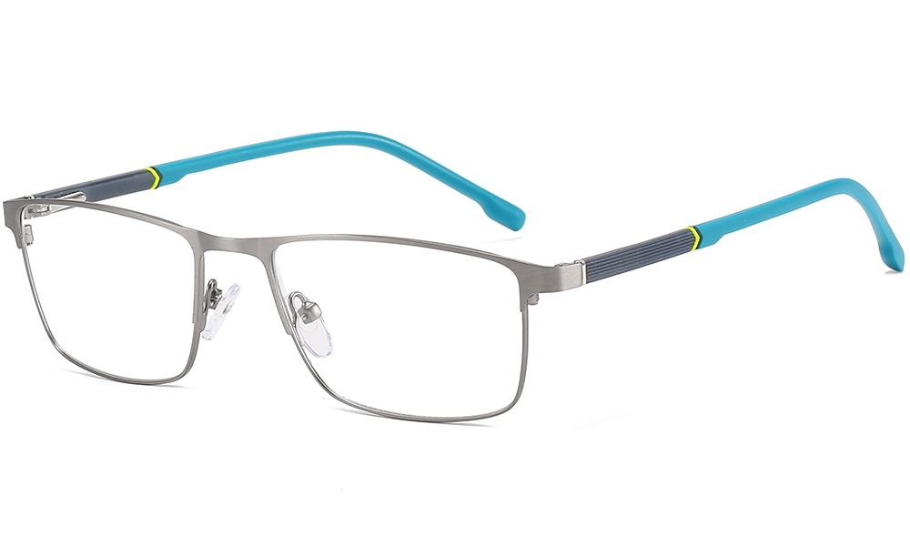 gun and green eyeglasses frame HE02