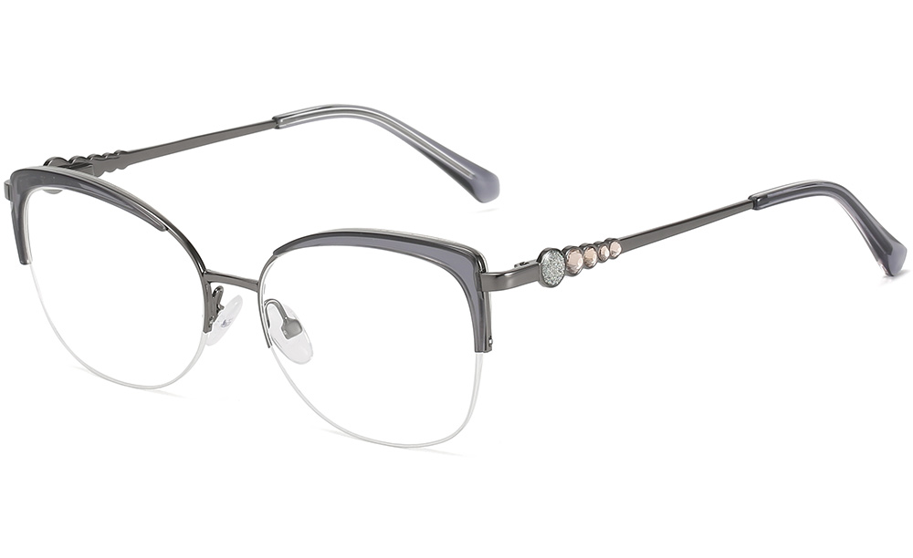 semi rimless eyeglasses 9474
