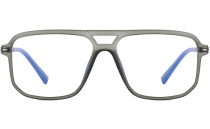 Grey optical eyeglasses frame front 95863