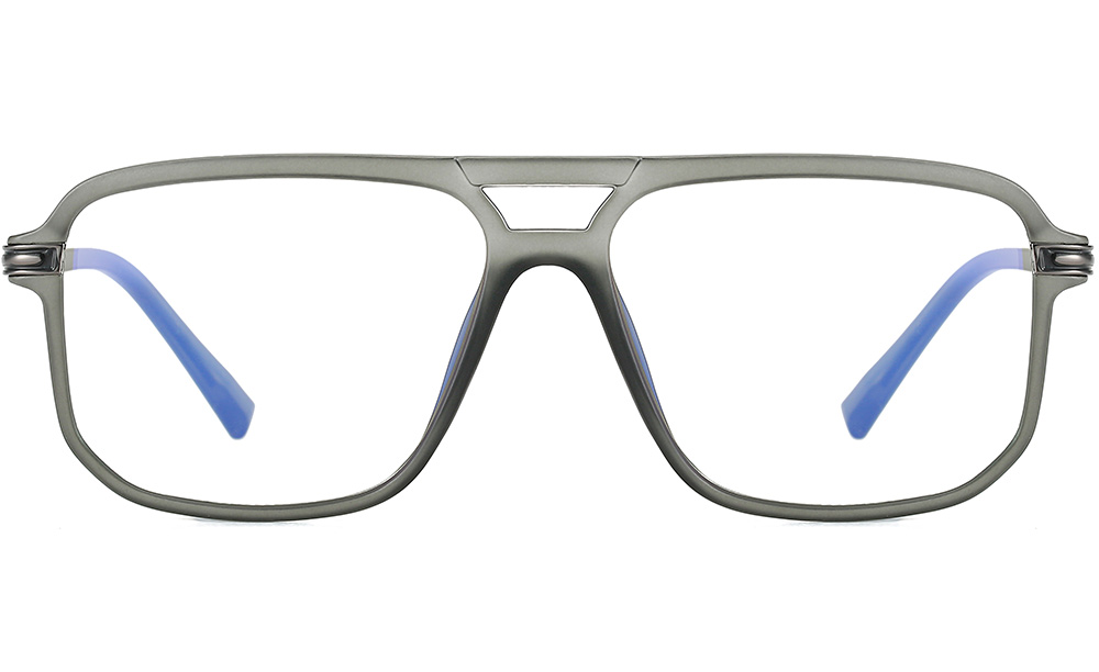 Grey optical eyeglasses frame front 95863