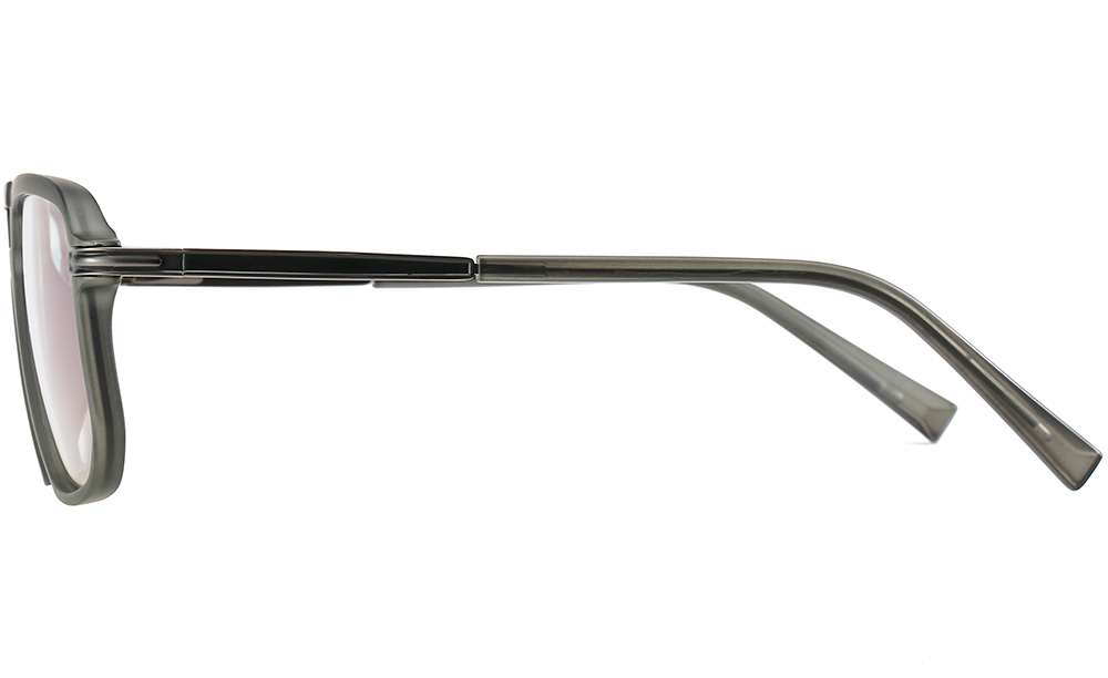 Grey optical eyeglasses frame side 95863