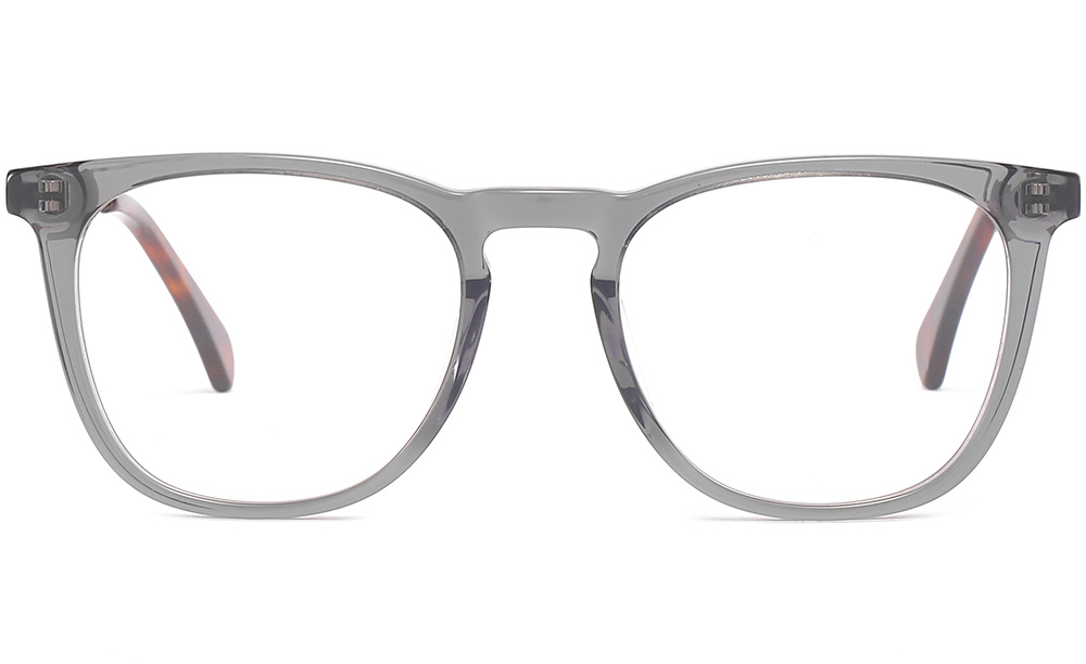 gray eyeglasses frame front 1006