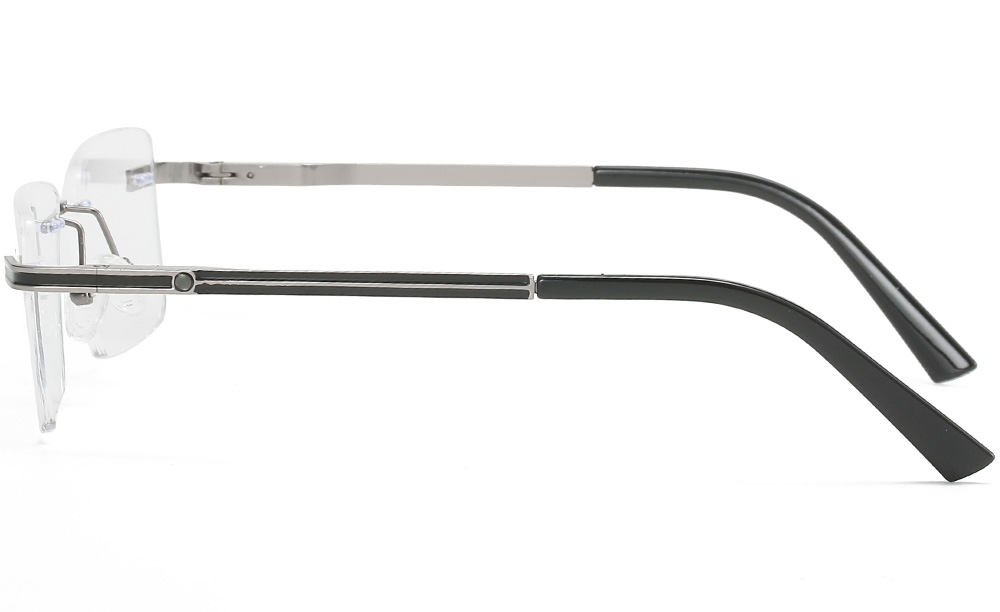 rimless-rectangle-eyeglasses-side-86002